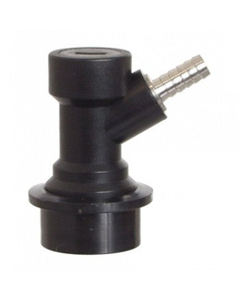 Ball Lock Beer Barbed Disconnect - Black