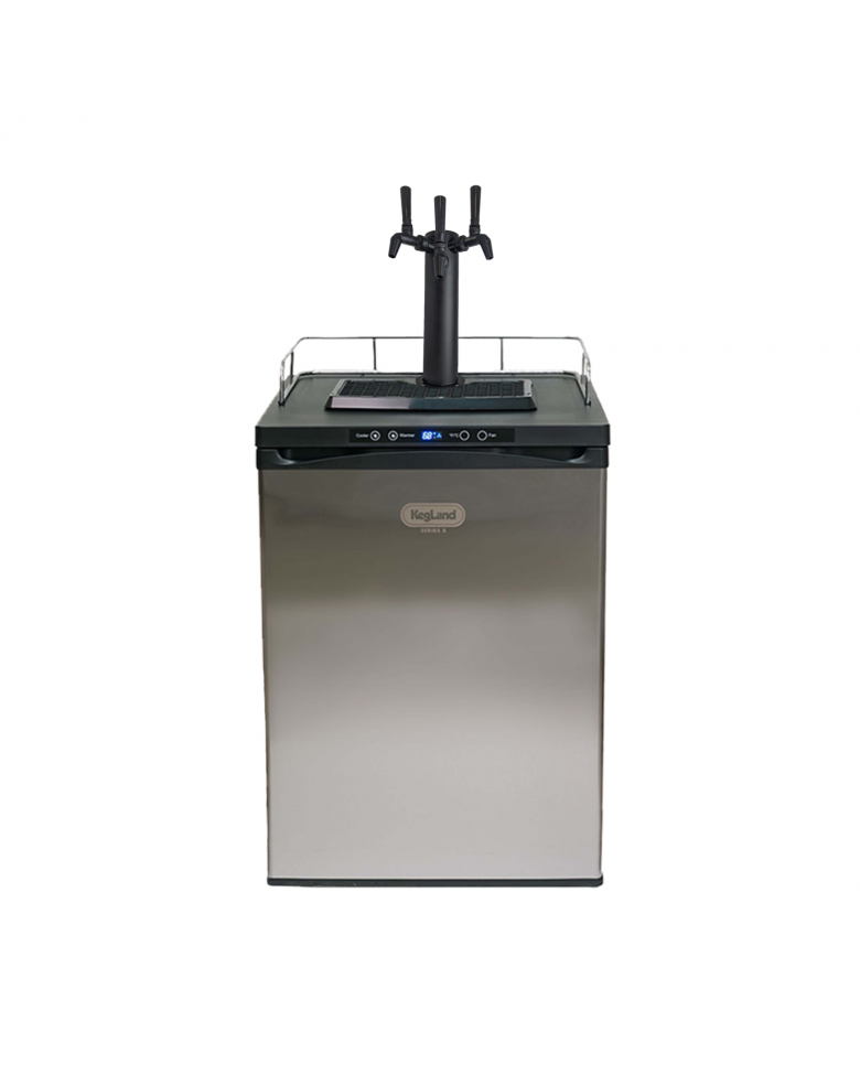 Kegland Series X (Black Phantom Edition) - Kegerator With Triple Black SS Nuktap Tower