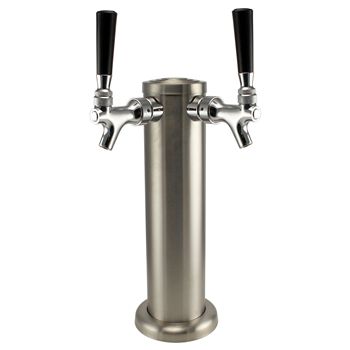 Draft Beer Tower - Double Stainless Steel